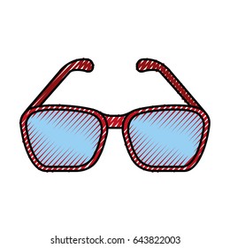 eye glasses isolated icon