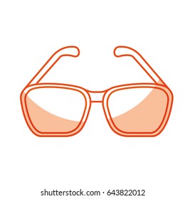 eye glasses isolated icon