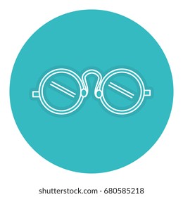 eye glasses isolated icon