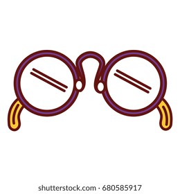 eye glasses isolated icon