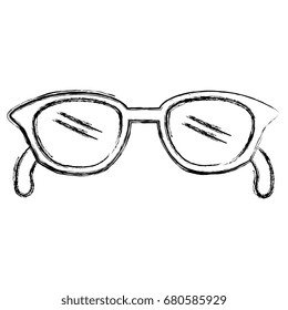 eye glasses isolated icon