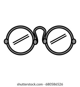 eye glasses isolated icon