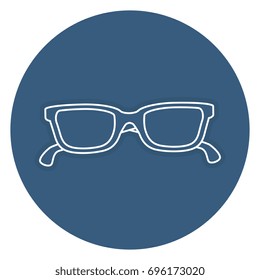 eye glasses isolated icon