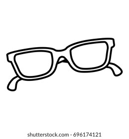 eye glasses isolated icon