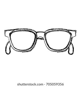eye glasses isolated icon