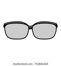 eye glasses isolated icon