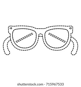 eye glasses isolated icon
