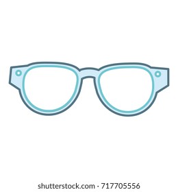 eye glasses isolated icon