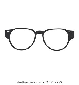 eye glasses isolated icon