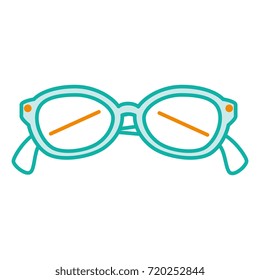 eye glasses isolated icon