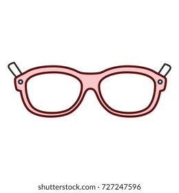 eye glasses isolated icon