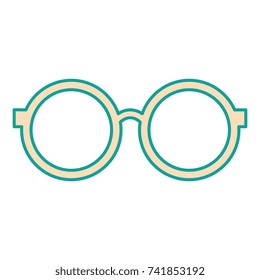 eye glasses isolated icon