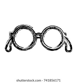 eye glasses isolated icon