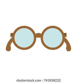 eye glasses isolated icon