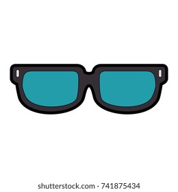 eye glasses isolated icon