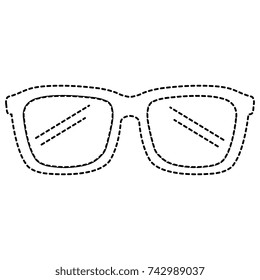 eye glasses isolated icon