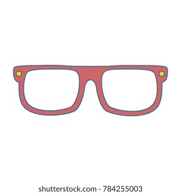 eye glasses isolated icon