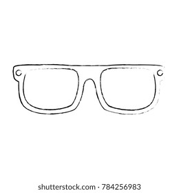 eye glasses isolated icon