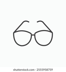 Eye glasses isolated icon. vector illustration.