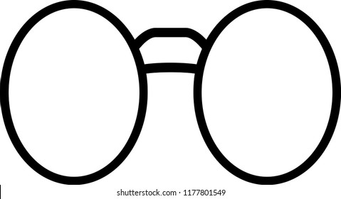 Eye glasses isolated on white background