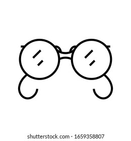 Eye glasses line icon, concept sign, outline vector illustration, linear symbol.