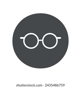 Eye glasses logo Logo combine with letter O vector template