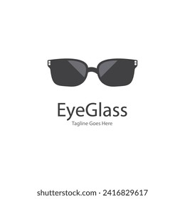 eye glasses logo design icon vector template