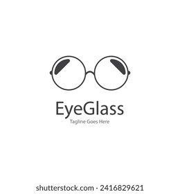 eye glasses logo design icon vector template
