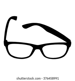 Eye glasses on white background