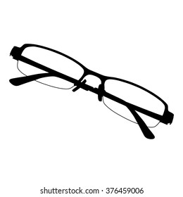 Eye glasses on white background
