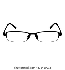 Eye glasses on white background