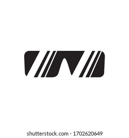 Eye glasses optic logo design vector template