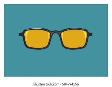 eye glasses simple illustration