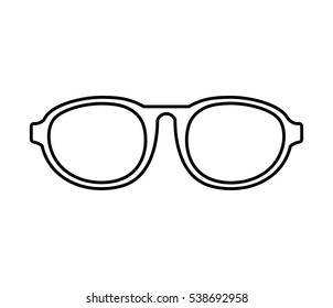 eye glasses style icon vector illustration design