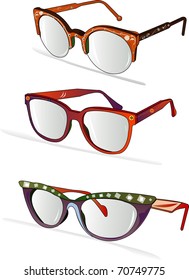 eye glasses vector illustration
