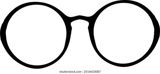 eye glasses vector illustration isolated on white background.spectacles sketch