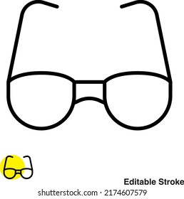 Eye Glasses Vector Line Icon