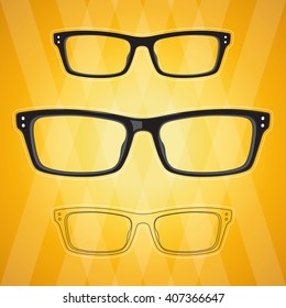 Eye Glasses vector set