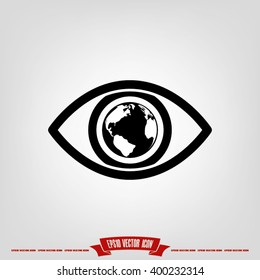 eye globe icon