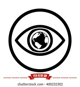 eye globe icon vector illustration eps10.