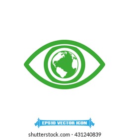 eye globe icon vector illustration eps10