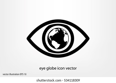 eye globe icon vector illustration eps10