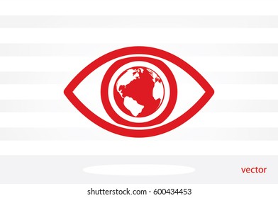 eye globe icon vector illustration eps10.