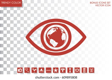 eye globe icon vector illustration eps10.