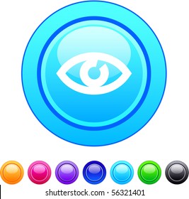 Eye glossy circle web buttons.