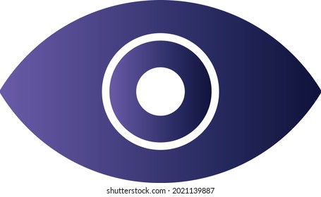 Eye Glyph Gradient Vector Icon Design