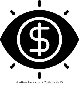eye glyph icon illustration vector