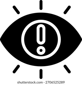 eye glyph icon illustration vector