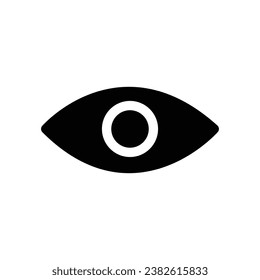 eye glyph icon logo for website, application, printing, document, poster design, etc, Suitable for web Design,Logo,App