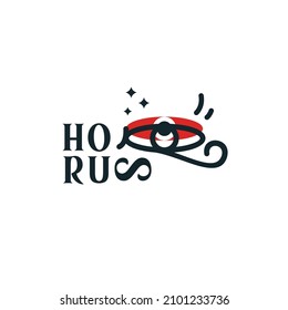 eye of god of horus in ancient egyptian style, Minimalist Logo Design God of ancient egypt
